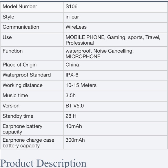 BNWT Wireless earbuds, AirPods, Bluetooth earbuds - Picture 4 of 8